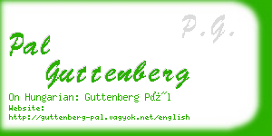 pal guttenberg business card